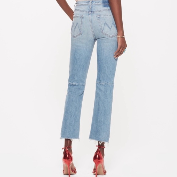 Mother High Waisted Rascal Zip Step Fray Jeans - Picture 2 of 5